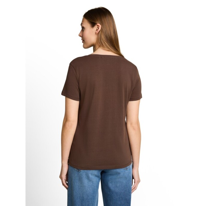 Tom Tailor Damesmode T-shirt met print 1050919 Bruin